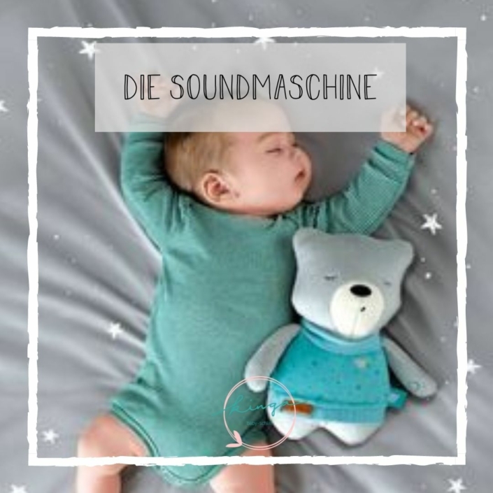 Podcast Schlafendes Baby mit Soundmaschine